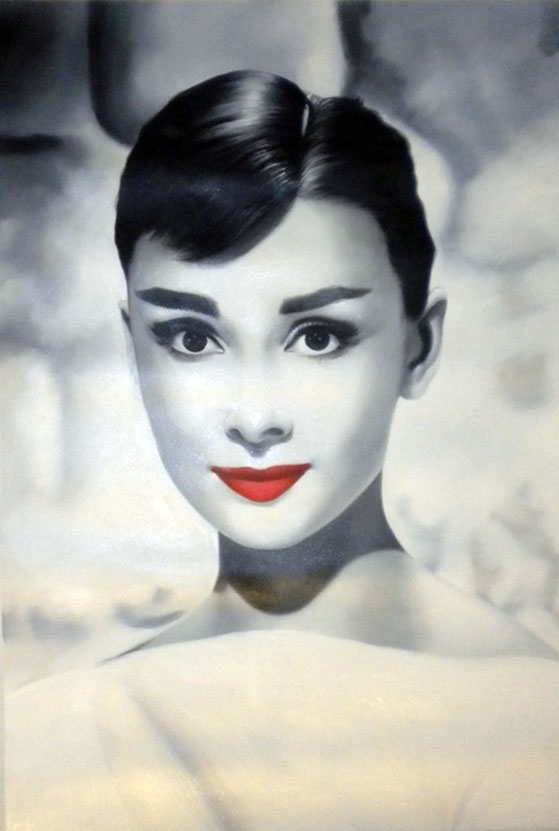Vendita falso d'autore Audrey Hepburn - Warhol style (qualit� museale) di Andy Warhol